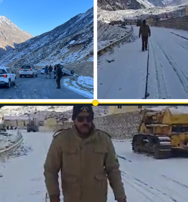 Images of Traffic and roads in Lahaul-Spiti near Keylong 