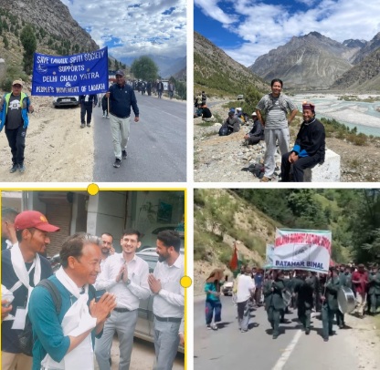 Support for Leh-Delhi Climate march in Himachal 