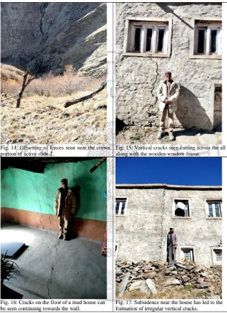 Cracks in Houses of Lindoor village in Lahaul-Spiti 