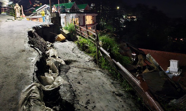 Machhiwali Kothi,   landslide view  in Shimla 