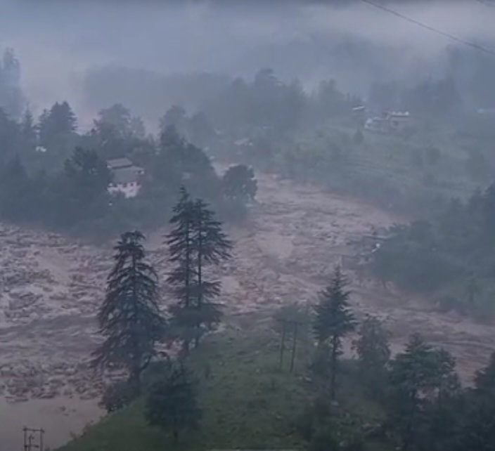 Malana river in spate as dam burst