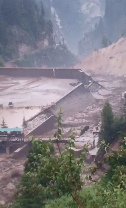 Flood damaged Malana  Dam 