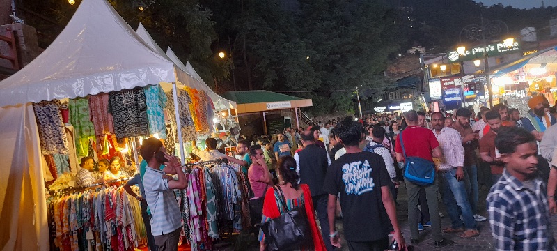 View of overcrowded Mall Shimla,HimbuMail 