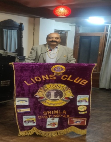 Manmohan president lions cup Shimla 