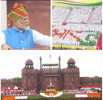 PM.modi address India from Red Fort On 78th Independence Day 