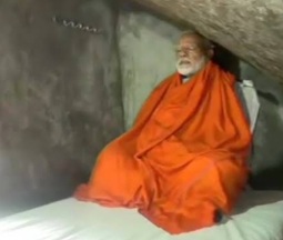 Narendra Modi in Uttarakhand Kedarnath cave, file photo 