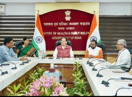 Union Health Minister Jagat Prakash Nadda chairs meeting in New Delhi today 