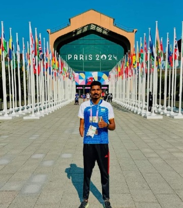 Nishad in Paris for Paralympic 2024