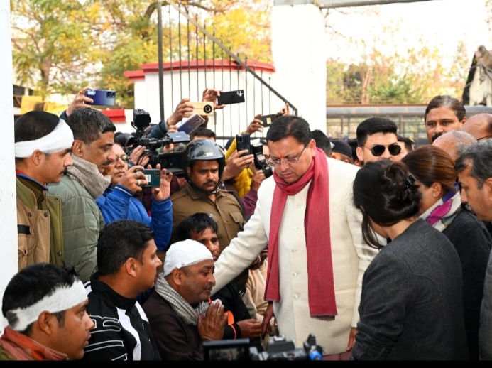 Uttarakhand CM Dhami in Haldwani 