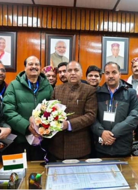 Harsh Mahajan, Leader of Opposition Jai Ram Thakur in Shimla