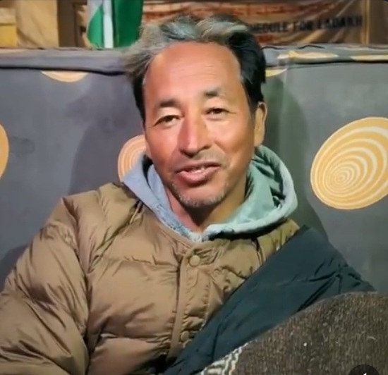 Sonam Wangchuk fast Day8 leh 