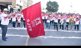 Cmdsjvnflagsoff marathon in Shimla 