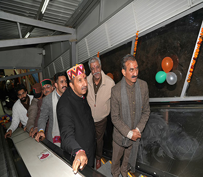 CM Sukhu DCM Mikesh and Vikramaditya  in Shimla 