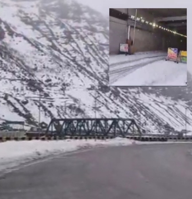 Fresh Snowfall Disrupts Traffic in Narkanda,Khirki Atal Tunnel, But No Respite from Drought-Like Conditions in Himachal 