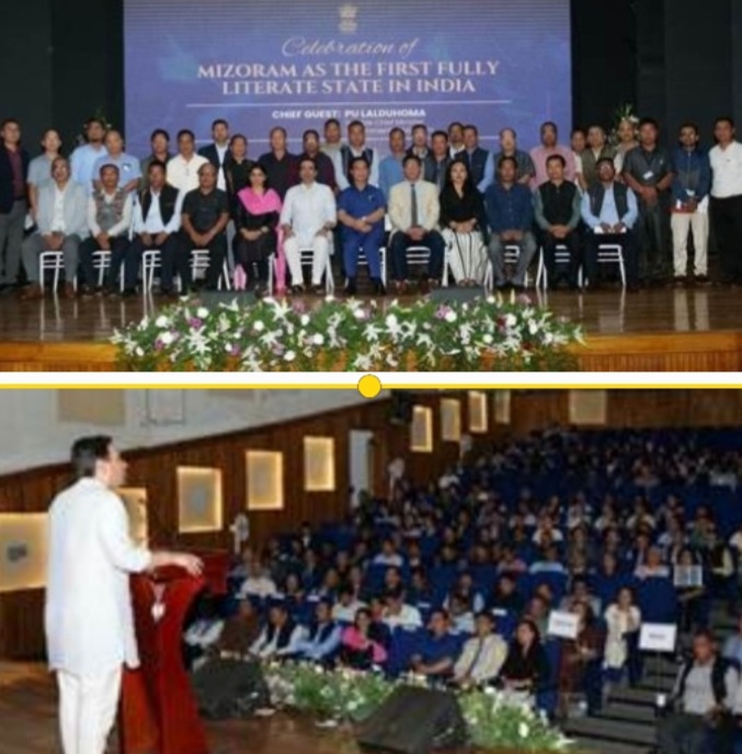 Education Minister Adress people in Mizoram 