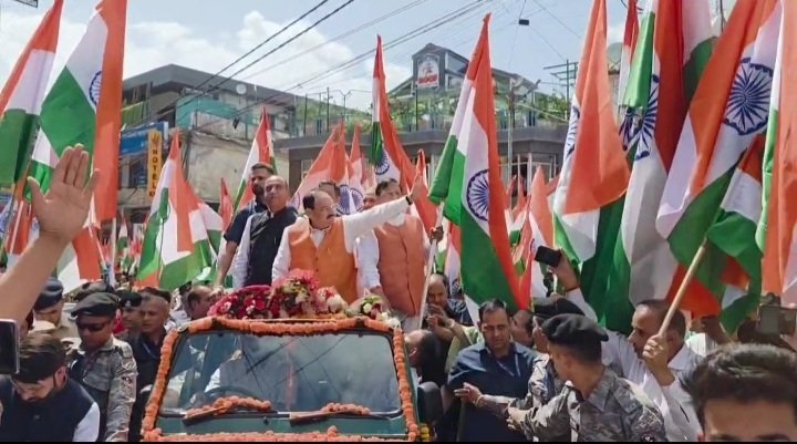 NaddaLaunchesTirangaYatrafromSolan