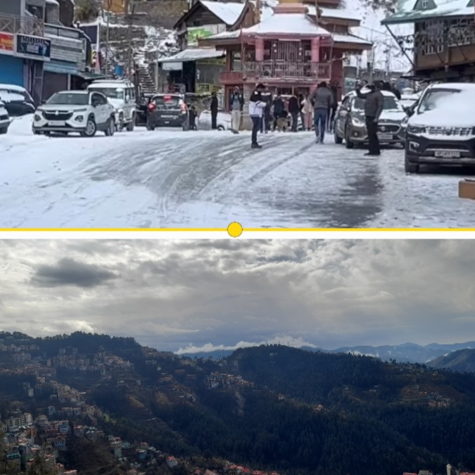 Snowfall and Rains Cheer up Tourists and Farmers in Shimla Apple Belt and Manali-Keylong 