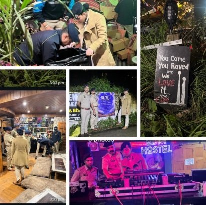 ImsgesOfPoliceRiadsAtRavePartyDharamkot