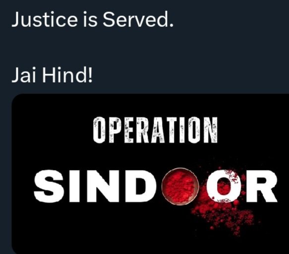 Indua army operations Sindoor against pahalgaomTerrorImage