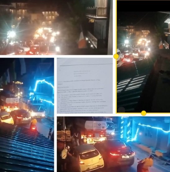 Traffic Flashpoint Sissu in Lahaul-Spiti 