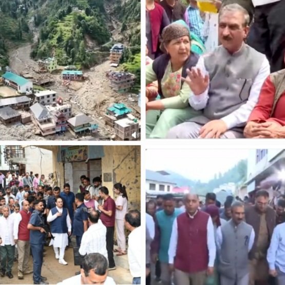 HPCMSukhu,Nadda and Jai Ram Thakur in Thunag 