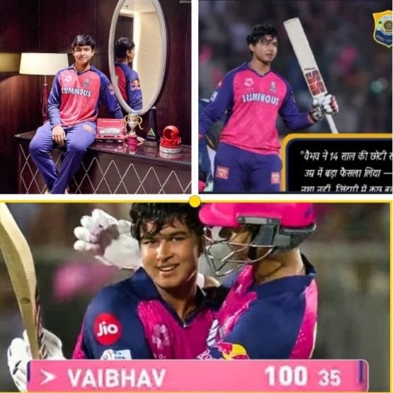 Vaibhav Suryavanshi smashed a record-breaking hundred 