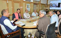 CM with meeting with BBMB officials in Shimla on July 19, 2022 dam in rainy season 
