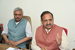 BJP spokesperson Randhir Sharma at press conf in Shimla 