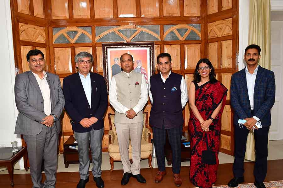 CM with CEO NITIAayog in Shimla on May 16