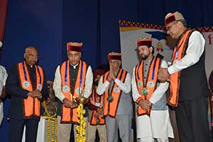 President of India at CU convocation at Dharamshala HP 