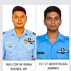 IAF Pilots Rana and Pal 