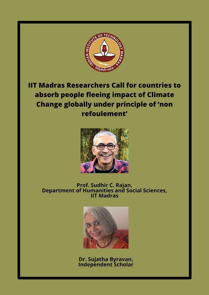 IIT Madras Prof  Sudhir C Rajan and scholar Dr Sujata 