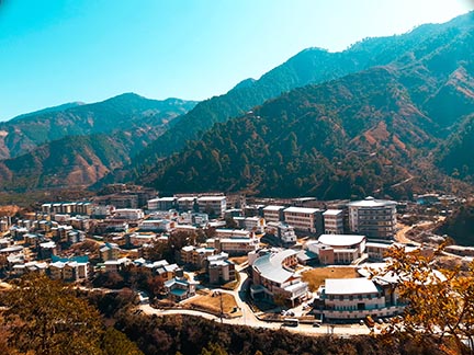 The view of IIT Mandi north campus 