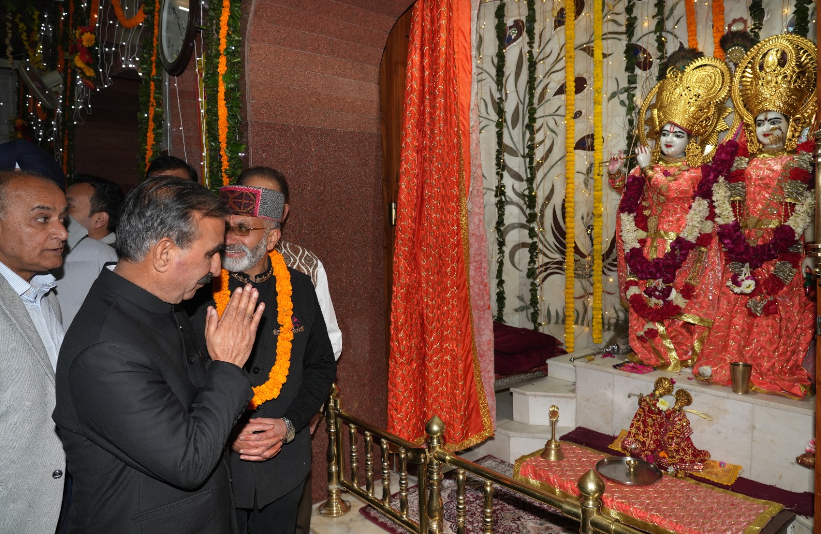 HP CM at Ram Mandir in Shimla 