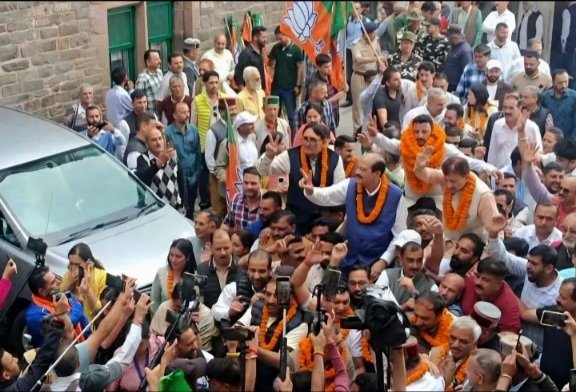 BJPVictoryProcessionInShimla