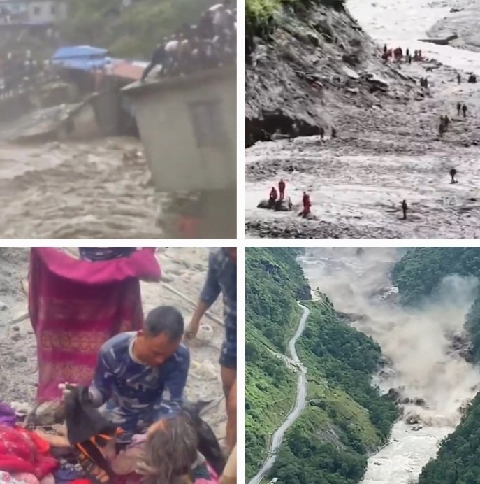 DestructionDownstreamNepalChinaBorder
