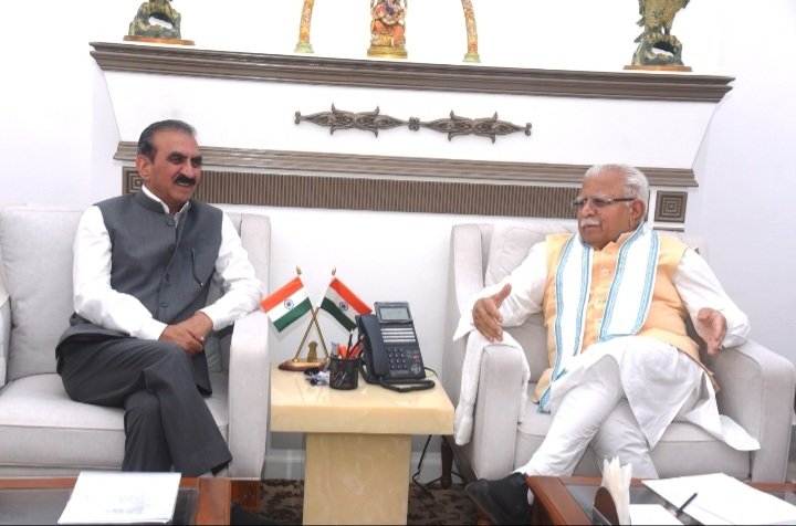 HPCMSukhuMeetsKhattarInDelhi