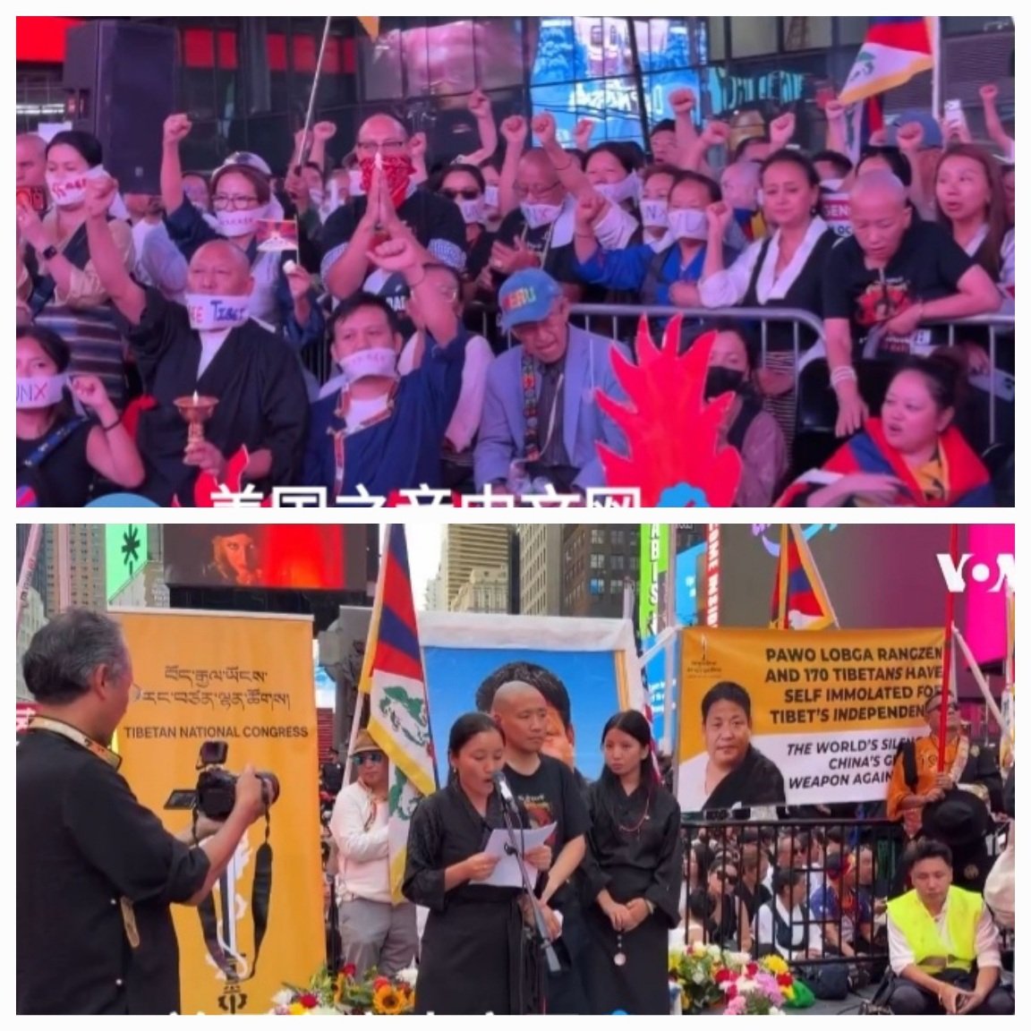 TibetanProtestInIndiaAbroad