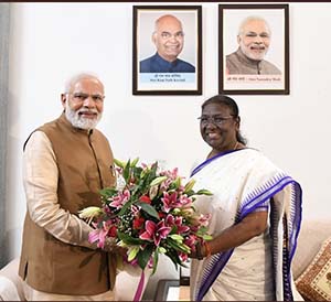 PM Narender Modi congratulates President-elect Draupadi Murmu 