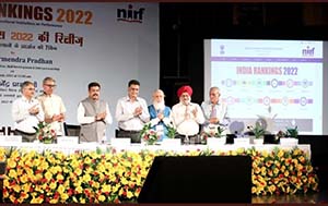 NIRF Ranking results being released in New Delhi  by Education minister Pradhan 