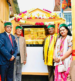 CMD SJVN NL Sharma opens Community bhawan in Sangla Kinnaur 