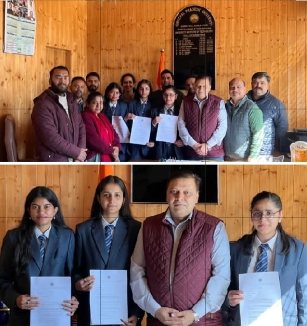 HPU Girls get Jobs in Pvt companies 