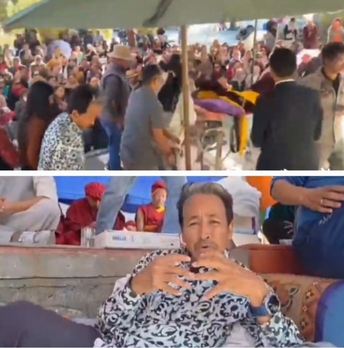 Sonam Wangchuk’s Anshan in Leh and Voilent protest 