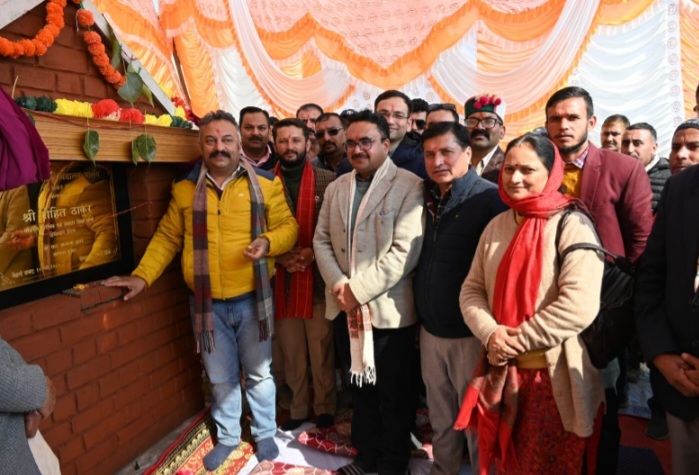 EM Rohit Thakur opens projects in Jubbal areas 