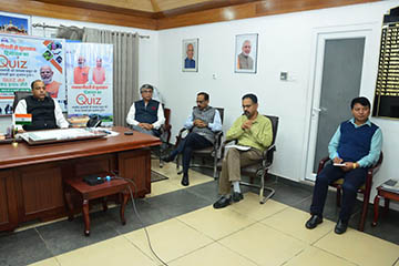 CM Opens Sarkari quiz in Shimla 